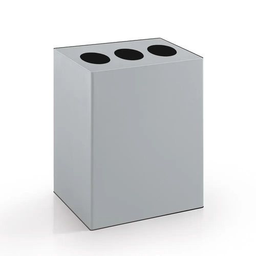 Painted steel trash can - RICICLO TRIO - Caimi Brevetti SpA - outdoor / recycling / triple