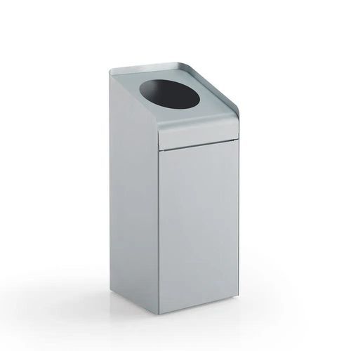 Powder-coated steel trash can - RICICLO CURVE - Caimi Brevetti SpA - epoxy / outdoor / recycling