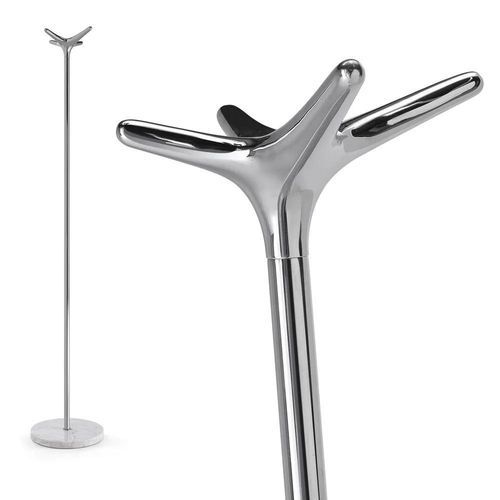 Floor coat rack - LEDA - Caimi Brevetti SpA - contemporary / epoxy / chrome steel
