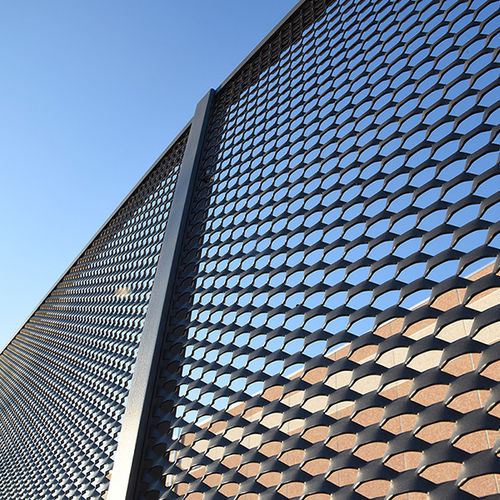 Expanded metal fence - RECINZIONE TEST - Italfim - industrial / commercial / aluminum