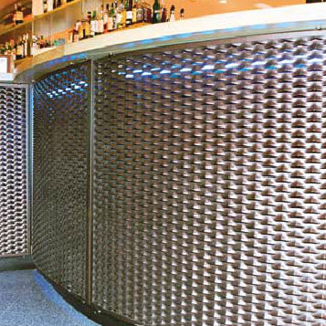 Perforated sheet metal - PALACE   - Italfim - expanded / steel / for facade cladding