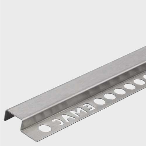 Stainless steel edge trim - NOVOLISTEL® 4 STAINLESS STEEL - EMAC - for partition wall
