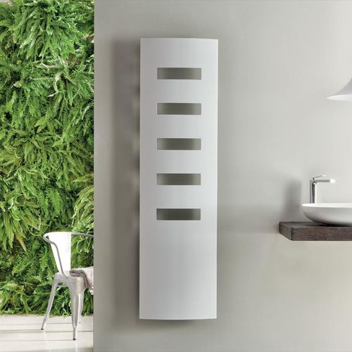Hot water towel radiator - EXTRÒ E - Ridea - electric / contemporary / metal