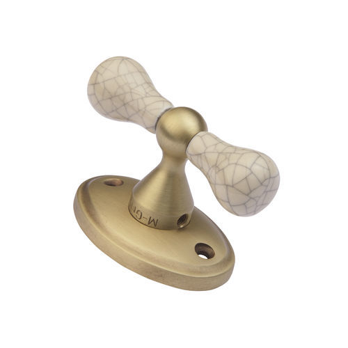 Door handle - 400 - MANI-GRIP, S.L - brass / porcelain / traditional