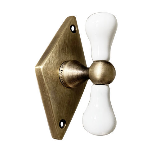 Door handle - 490 - MANI-GRIP, S.L - brass / porcelain / traditional