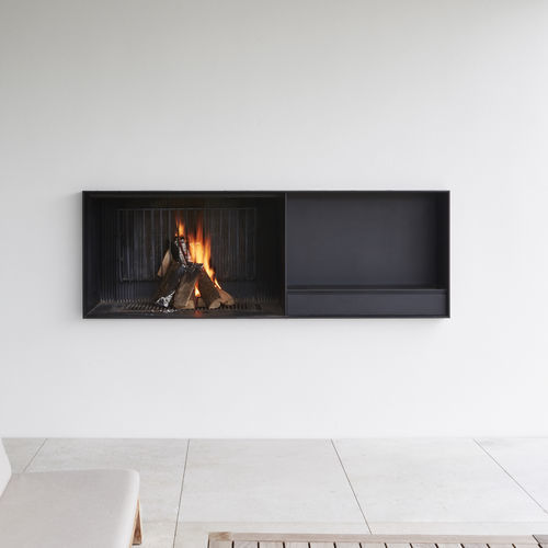 Wood-burning fireplace - UNIVERSAL  - Metalfire Architectural fireplaces - built-in / Single-sided / garden