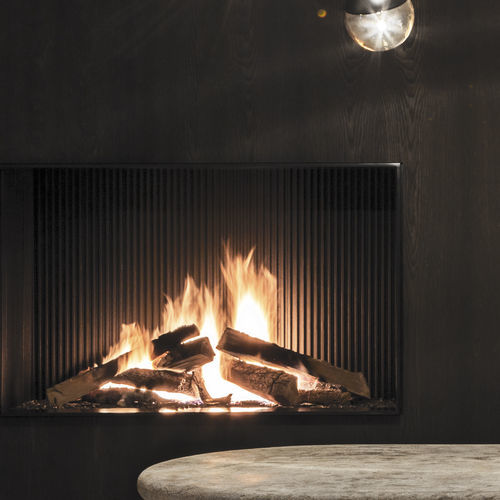 Gas fireplace - URBAN GAS 16 - Metalfire Architectural fireplaces - built-in / Single-sided / open hearth
