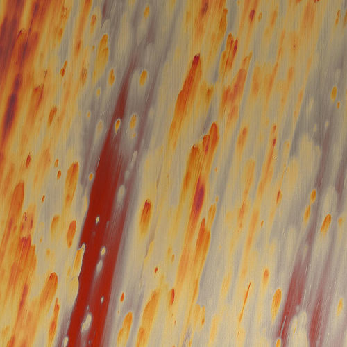 Copper look decorative laminate - 695D COPPER STRATOS DIAGONAL - HOMAPAL GmbH - rustic / HPL