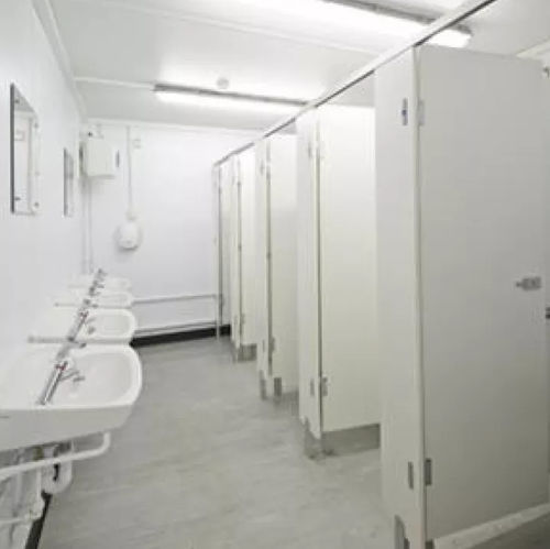 Portable toilet cabin - Algeco - steel / multiple