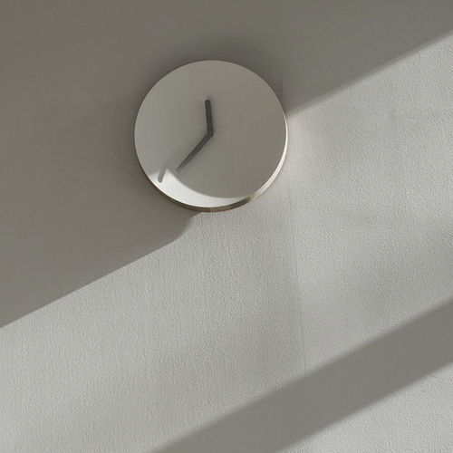 Contemporary clock - LUNA - JAVORINA - wall-mounted / analog / oak
