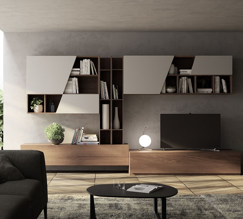 Contemporary TV wall unit - 506 - GIESSEGI - lacquered wood