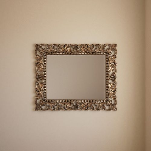 Wall-mounted mirror - GIESSEGI - traditional / rectangular / metal