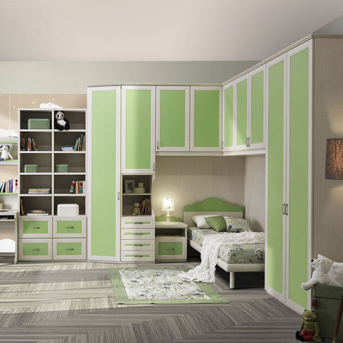 Green children's bedroom furniture set - OLD CC07  - GIESSEGI - lacquered wood / unisex