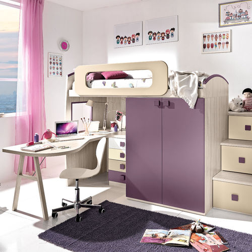Loft bed - CM38  - GIESSEGI - single / contemporary / combined