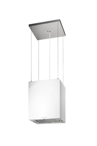 Island range hood - IKDU 3900.1 W - TEKA KUPPERSBUSCH - ductless / original design
