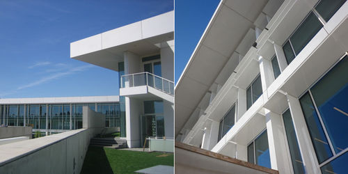 Panel cladding - Styl-Comp - concrete / grooved