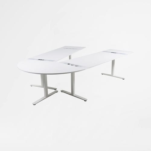 Contemporary boardroom table - MULTICOM - KINNARPS - laminate / rectangular / curved