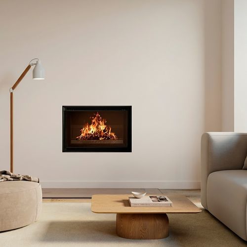 Wood-burning fireplace insert - HEATCUBE 49x75 - Rüegg Cheminée Schweiz AG - metal / contemporary