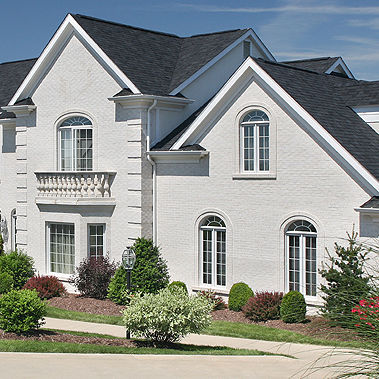 Clay cladding brick - ALASKA - Belden Brick - for facade / embossed / white