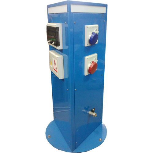 Electrical distribution bollard - MAYA - New VMR S.r.l. - stainless steel / water supply