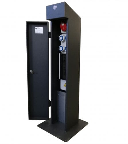 Electrical distribution bollard - PROXIMA - New VMR S.r.l. - stainless steel / water supply / for public space