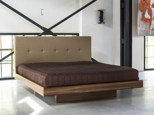 Double bed - LUGI - contemporary / wooden / commercial