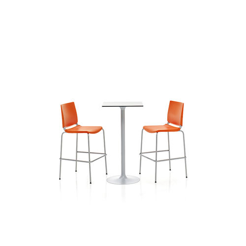 Contemporary bar chair - ATENEA - DILEOFFICE - indoor / fabric / metal