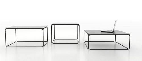 Contemporary coffee table - BUNKER - mminterier - wooden / metal / rectangular