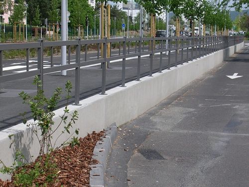Reinforced concrete retaining wall - DECO / 1/2 DECO - Chapsol - modular / prefab
