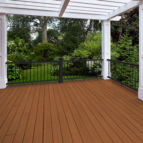 PVC deck board - VINTAGE - AZEK Building Products - wood look / grooved