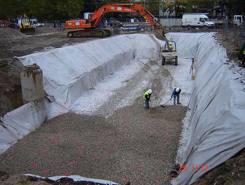 Non-woven drainage membrane - AS-NIDAFLOW - Asio - plastic / rainwater