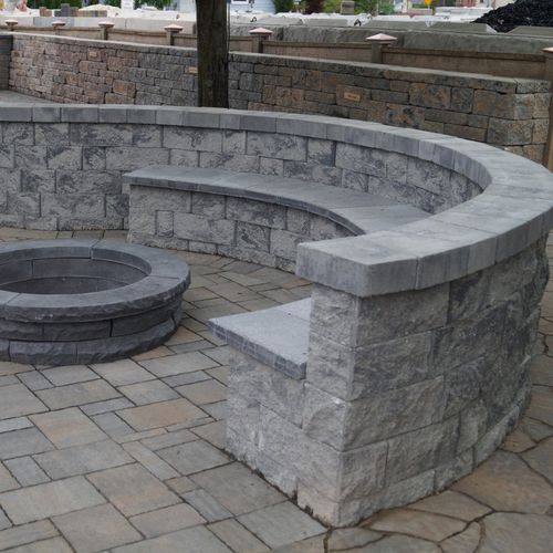 Solid concrete block - AB COURTYARD - Nitterhouse - decorative / for garden enclosures / for retaining walls
