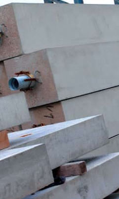 Precast concrete beam - Bison - reinforced concrete / rectangular