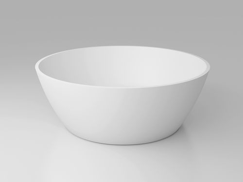 Round bathtub - BETA ESSENTIAL V4 D140 - HIDROBOX by absara - free-standing / Solid Surface / hydromassage