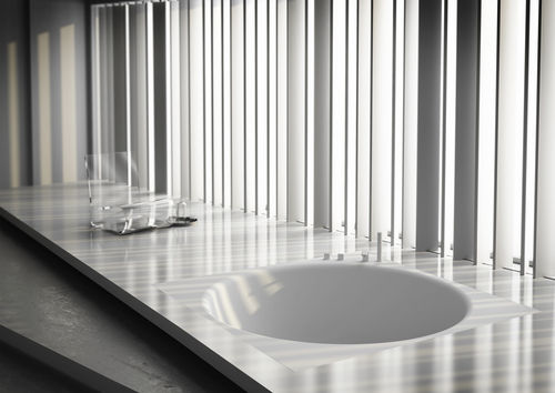 Square bathtub - BETA FUSION - HIDROBOX by absara - Solid Surface / hydromassage / chromotherapy