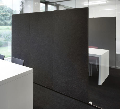 Wall-mounted acoustic panel - BUZZIBACK - BuzziSpace - fabric / rectangular / perforated