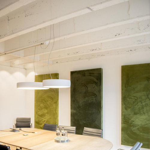 Wall-mounted acoustic panel - BUZZIBLOX - BuzziSpace - fabric / foam / rectangular
