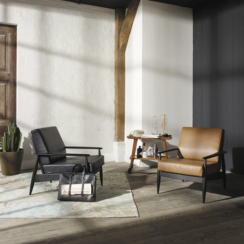 Contemporary visitor armchair - BUZZINORDIC ST100 - BuzziSpace - fabric / leather / wooden
