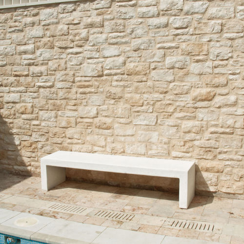 Contemporary public bench - DAMASCO - Verniprens - high-performance concrete / concrete