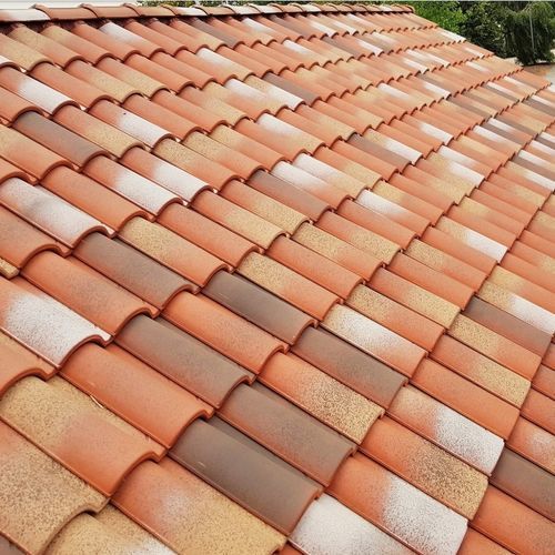Barrel roof tile - TC Series  - CERÁMICA MAZARRÓN - clay / double / orange