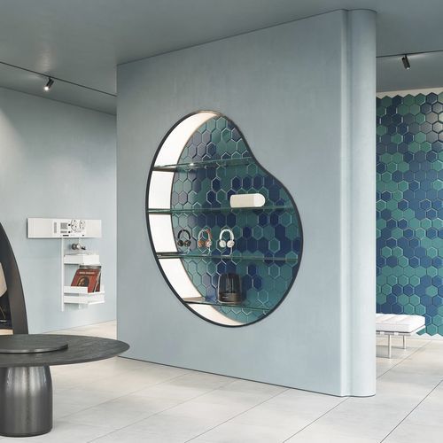 Porcelain stoneware hexagonal tile - HEXA  - Ceramica Bardelli - high-gloss / indoor / outdoor