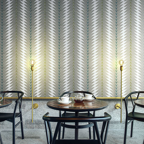 Porcelain stoneware tile - FLEURS - Ceramica Bardelli - matte / silk / hand-painted