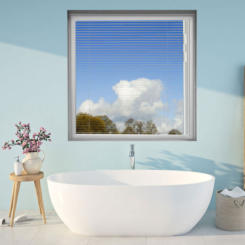 Window with integrated blinds - VARI-LITE - HY-LITE - aluminum / glass / sliding