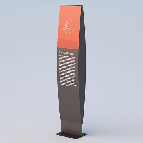 Display totem - PHIL G459 - DIMCAR s.r.l. - for public space