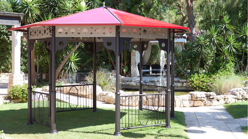 Galvanised steel gazebo - MORFEO 268 - DIMCAR s.r.l. - for public space