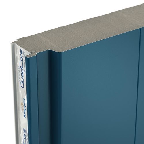 Wall sandwich panel - QuadCore Evolution - Kingspan Insulation - Polyisocyanurate PIR core / lightweight / fire-retardant