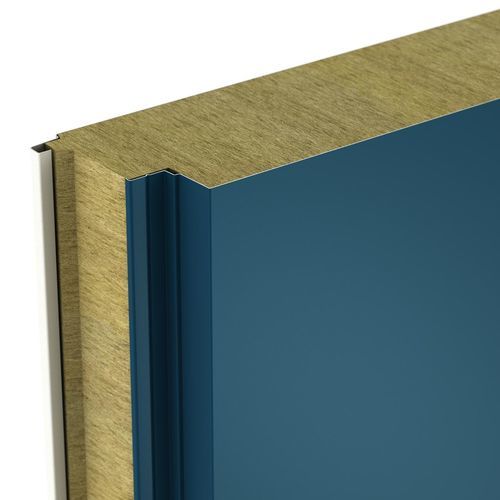 Facade sandwich panel - K-ROC EVOLUTION - Kingspan Insulation - metal facing / rock wool core