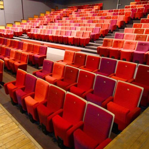 Contemporary auditorium seating - CAISSON INERTIE - kleslo - fabric / wooden / metal