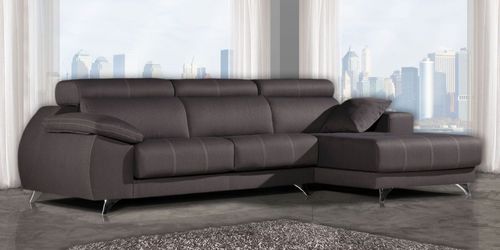 Contemporary sofa - MURILLO - Gamamobel - fabric / brown / 3-seater