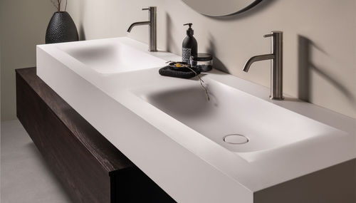 Integrated washbasin - B-MYKLINIO - F.lli Stocco s.r.l. - HPL / high-gloss / matte finish